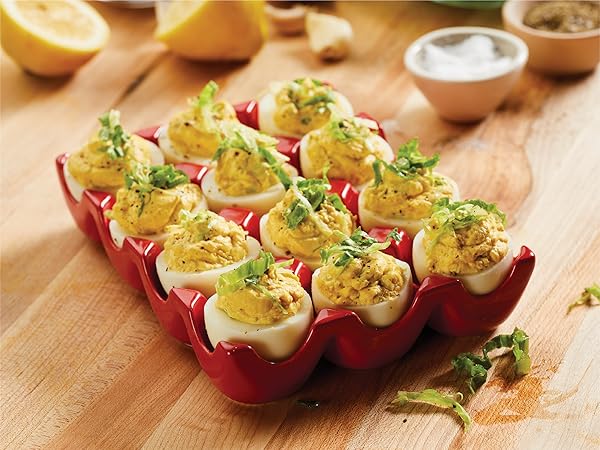 Rachael Ray ceramic egg tray