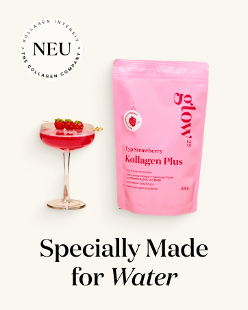 Text reads 'NEU' and 'Specially Made for Water'. Pink product package with red wine glass against white background.
