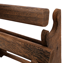 brown wooden 4 tiered jewelry display stand