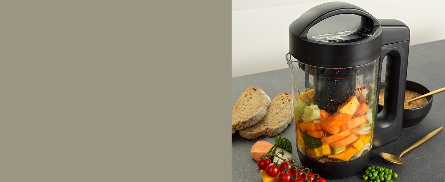 Salter EK5119 Digital Soup Maker 1.6L Clear Transparent Jug, BPA Free