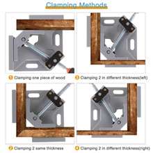 HARFINGTON 2pcs Corner Clamp 45 & 90 Degree 6