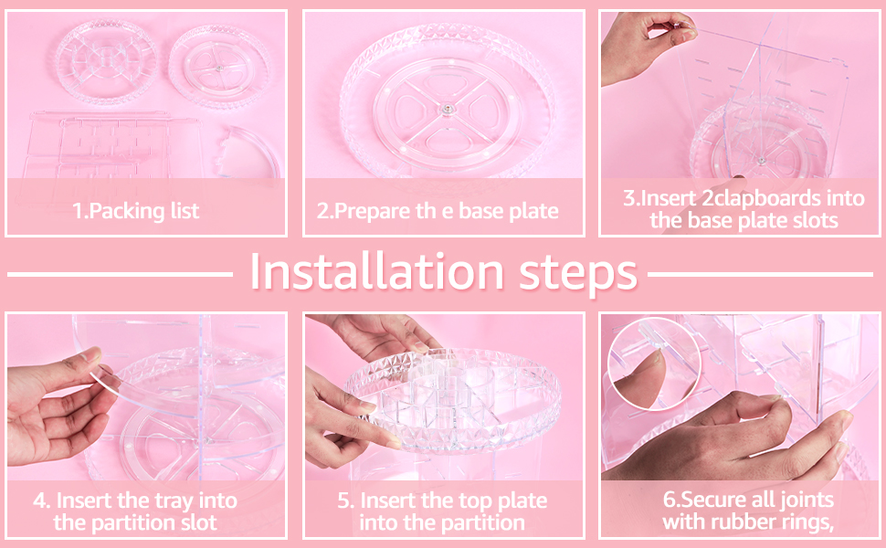 Spinning Skincare Cosmetic Organizer