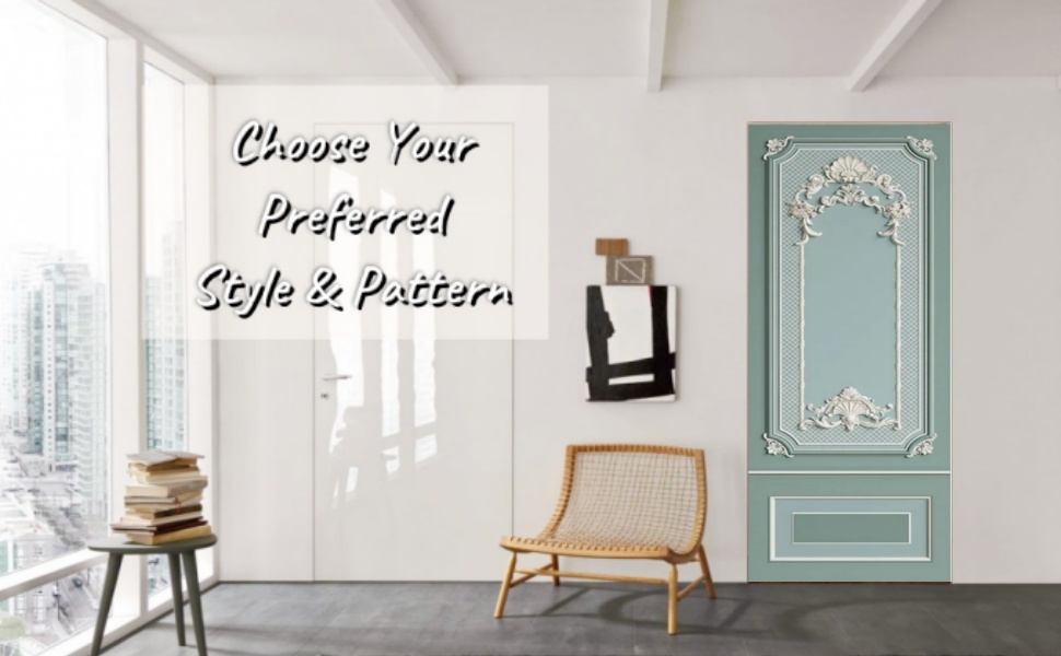 Generic 3D Door Sticker, Peel and Stick Murals, Self