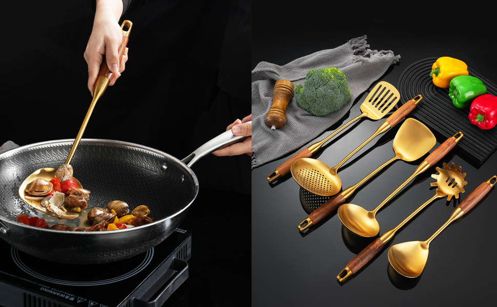 stainless steel cooking utensils