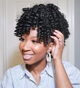 Jamaican bounce crochet hair 6inch 1B