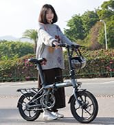 Amazon | ERWAY 電動自転車 折りたたみ 電動アシスト自転車【公道可