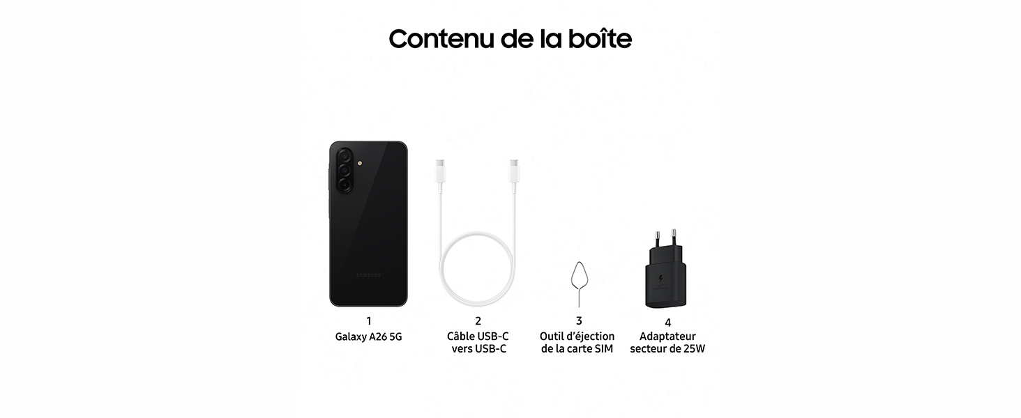 Contenu de la boîte