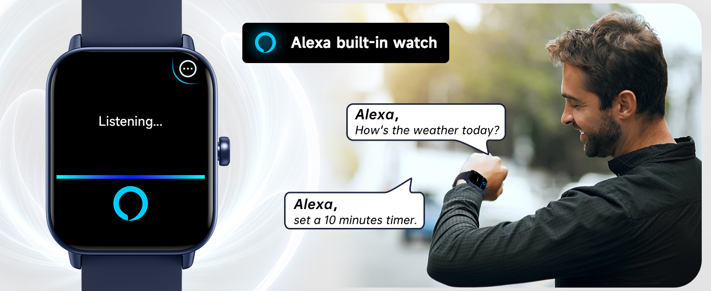 smart watches for women men iphone Bluetooth call Alexa