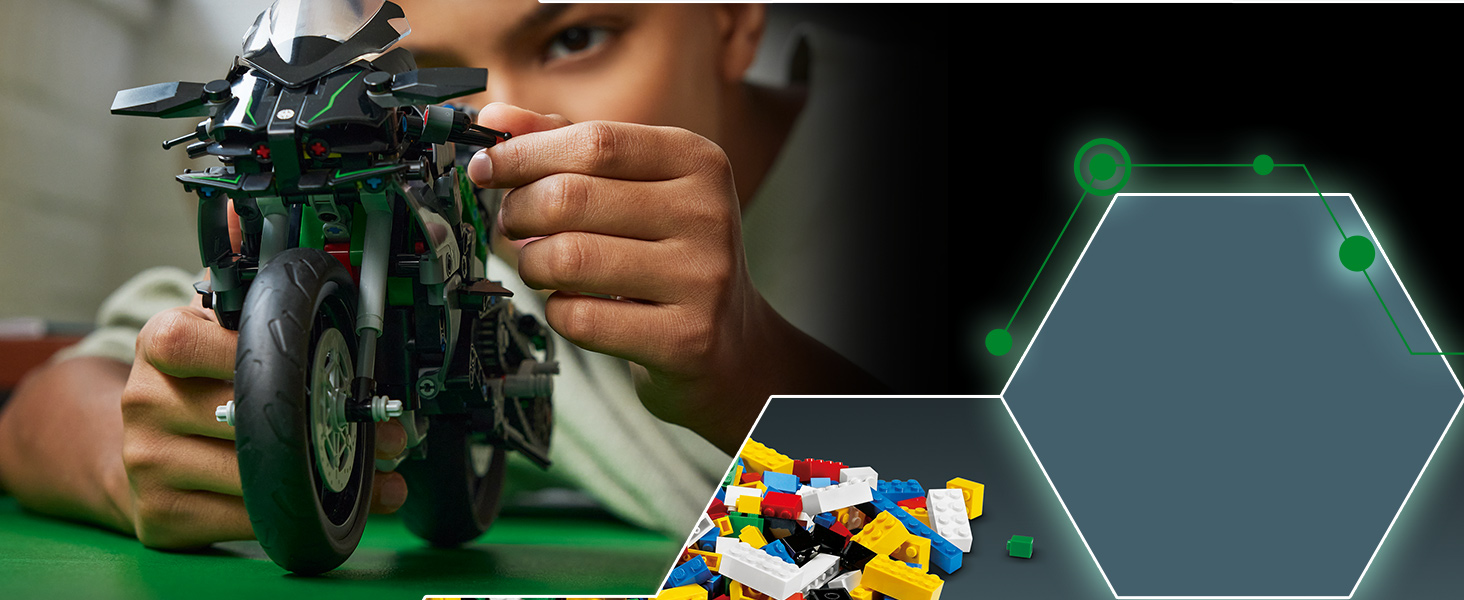 42170_Premium A+ lego technic moto kawasaki ninja promo