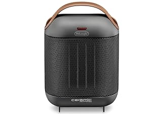 DeLonghi Mini Domestic Heater ブラック De'Longhi Compact Ceramic Heater with All-Season Functionality