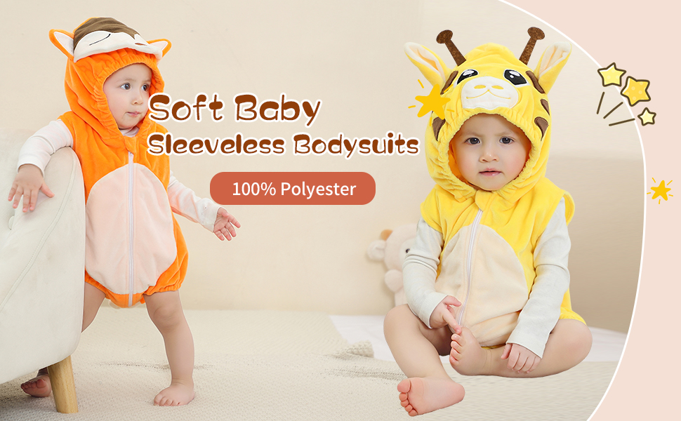 baby summer sleeveless bodysuit