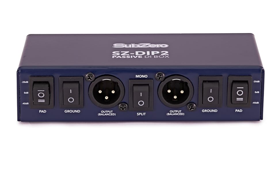 SubZero 2 Channel Dual Stereo Passive DI Box Amazon.co.uk Musical
