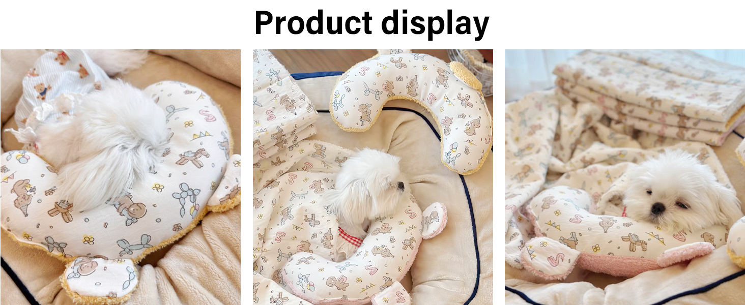 Mooipur Cat Pillows for Cat and Small Dog, UShaped Pillow