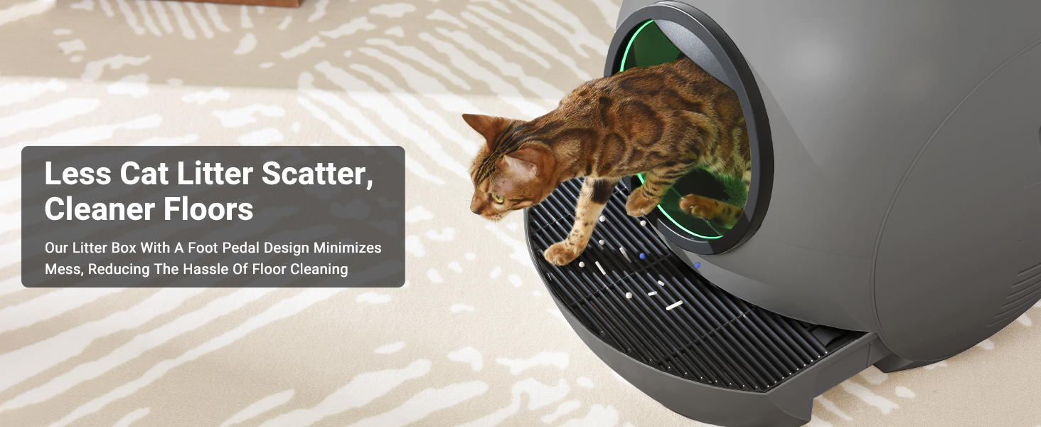 ELS PET Self Cleaning Cat Litter Box for Cats, Automatic Cat Litter Box