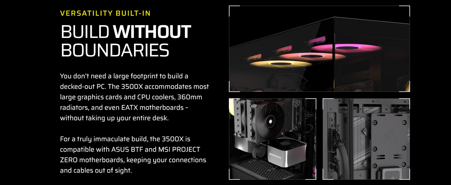Corsair 3500X ARGB mid-tower pc case