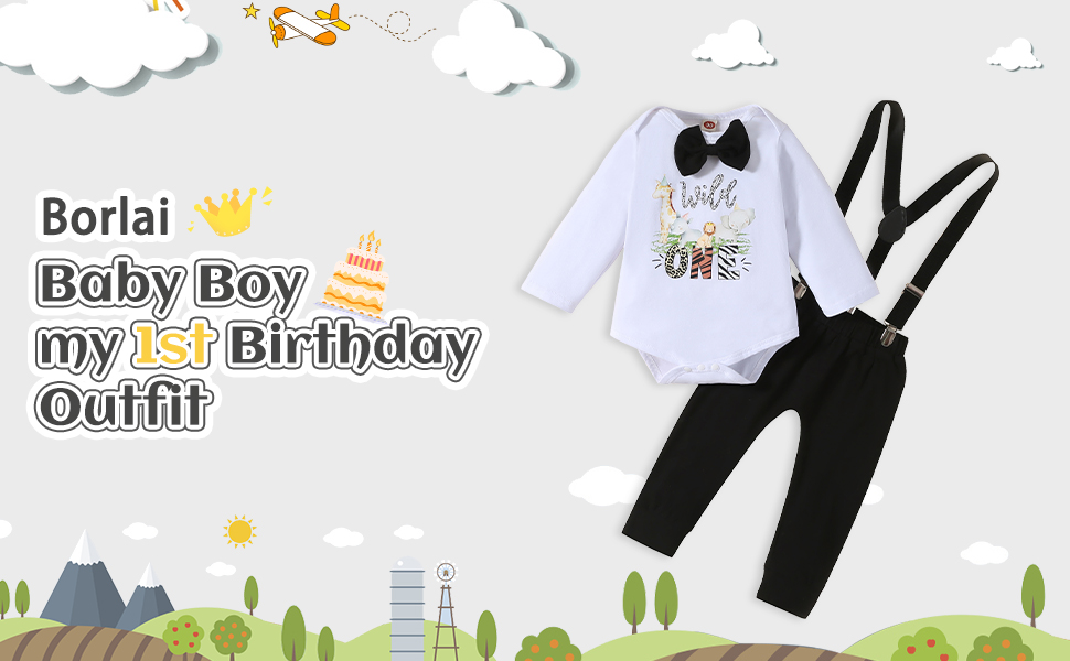 Baby Boy My 1st Birthday Outfit