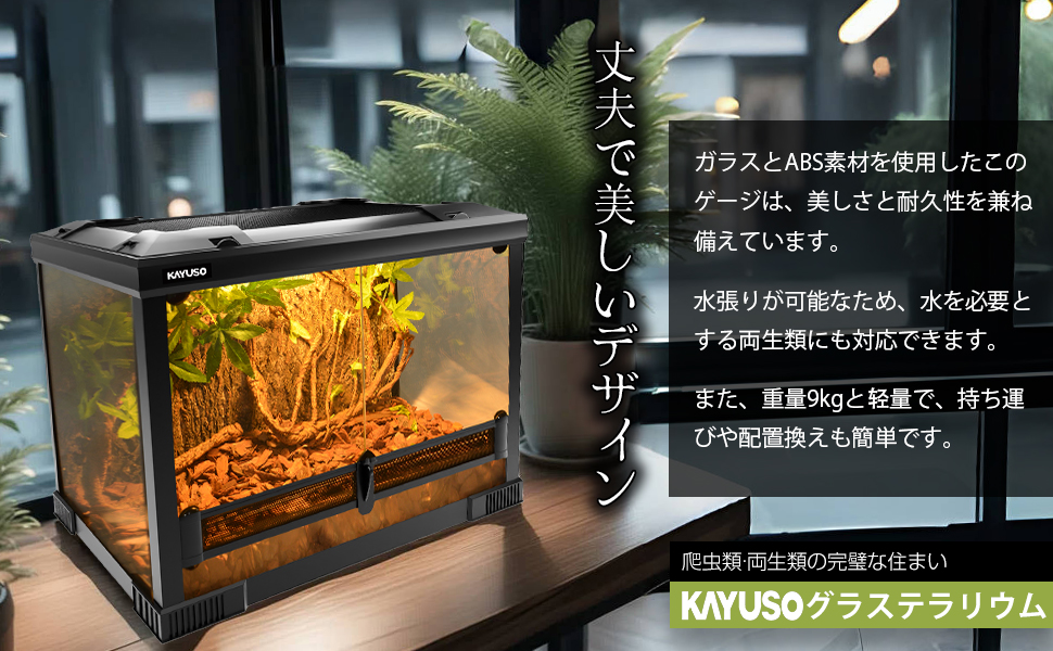 KAYUSO ガラス飼育ケージ 50x30x35 cm KAYUSO ガラス飼育ケージ 50x30x35 cm - メルカリ