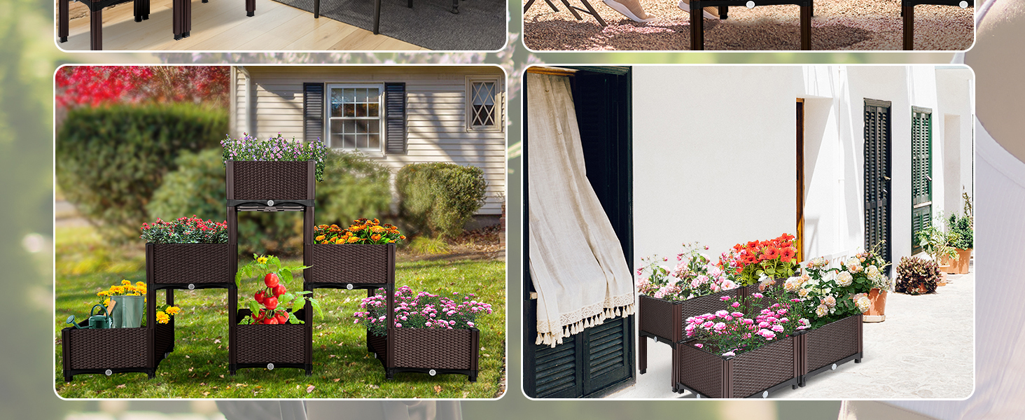 indoor herb garden raised garden beds outdoor elevated planter box