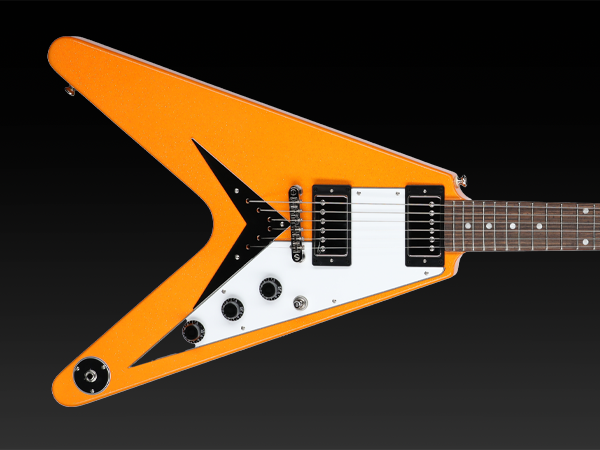 Amazon.com: Epiphone EXCLUSIVE Flying V, Citrus Sparkle