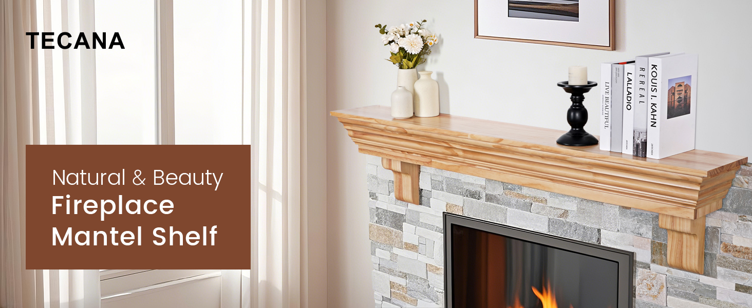 Wood Fireplace Mantel