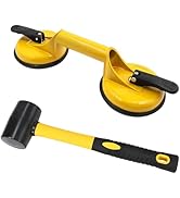 Floor Gap Fixer Tool for Laminate Floor Gap Repair, Includes Heavy Duty Aluminum Suction Cups and...