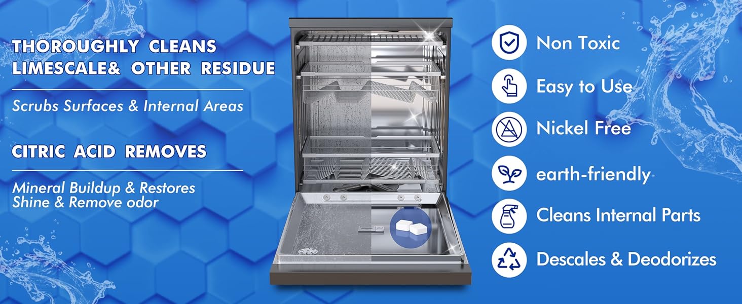 Deep Cleaning Dishwasher Cleaner Tablets