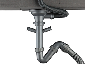 fregadero con escurridor