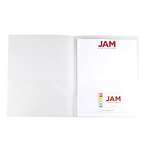 clear two pocket folder