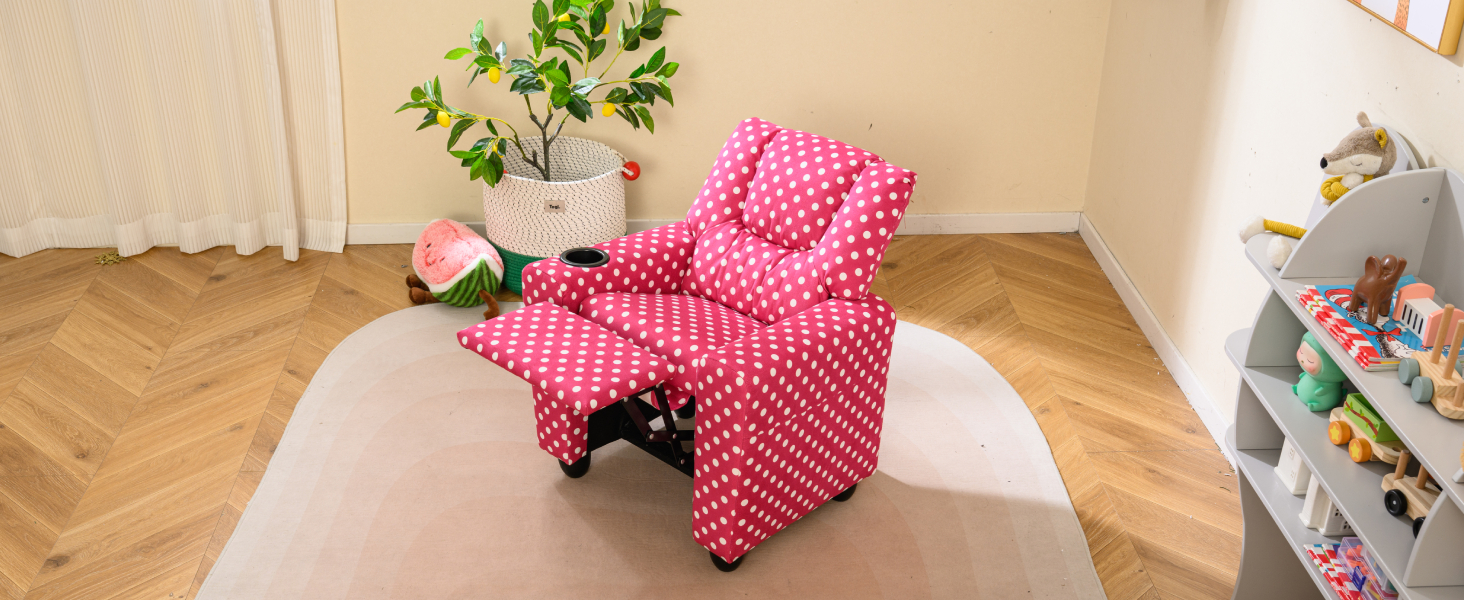 kids recliner,red
