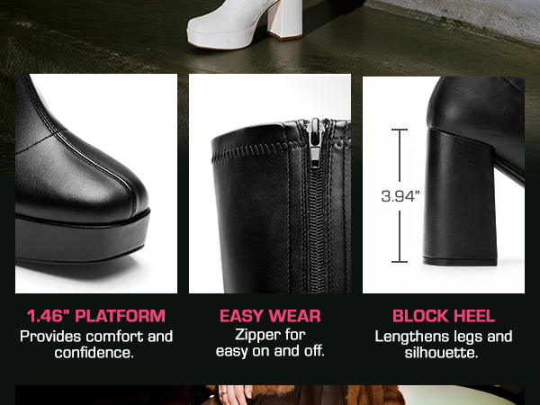 Amazon.com | DREAM PAIRS Women's Platform Knee High Boots