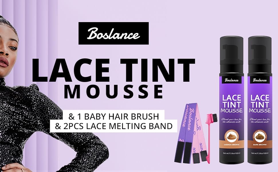 Lace Tint Melting Hair Mousse, 3.8 fl oz Lace Tint Mousse for Women Hair Wigs Lace