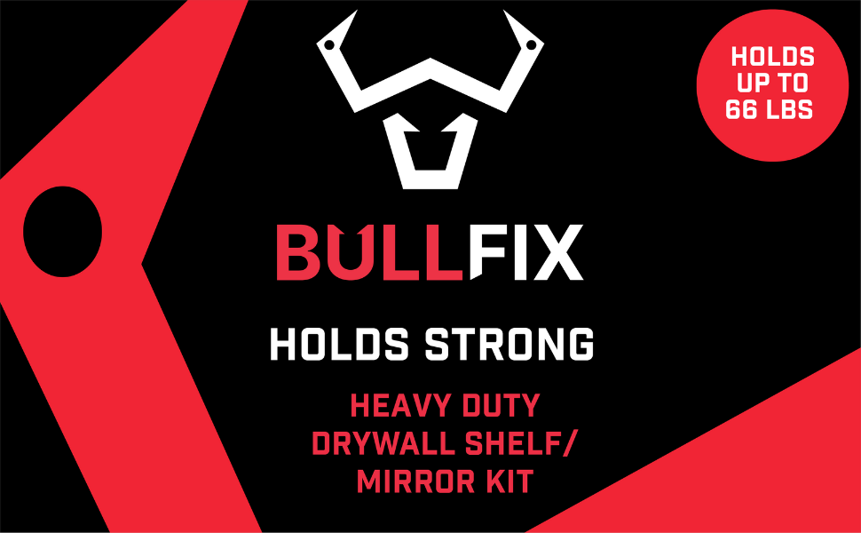 Bullfix Mirror/Picture Hanging Kit Heavy Duty Drywall Anchors for Pictures, Mirrors and
