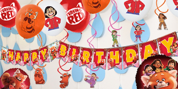 Turning Red party supplies