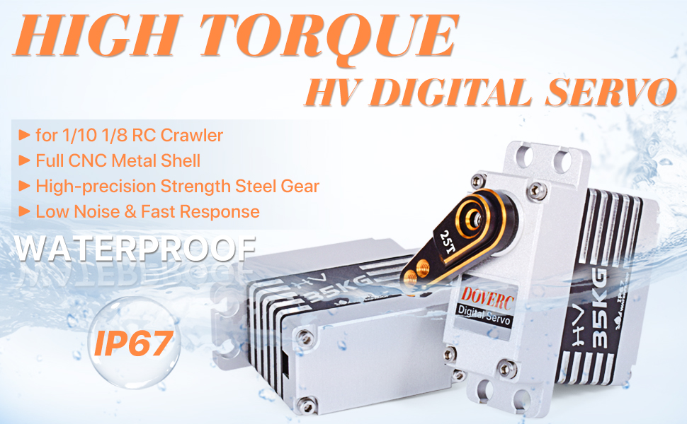 DOVERC RC Servos35kg Servo High Torque Servo RC Steering