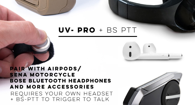 UV-PRO true bluetooth pairing