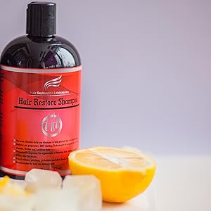 hair restore shampoo with orange