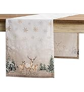 Maison d' Hermine Table Runner 100% Cotton Single Layer Table Runners 36 inches Long Decorative f...