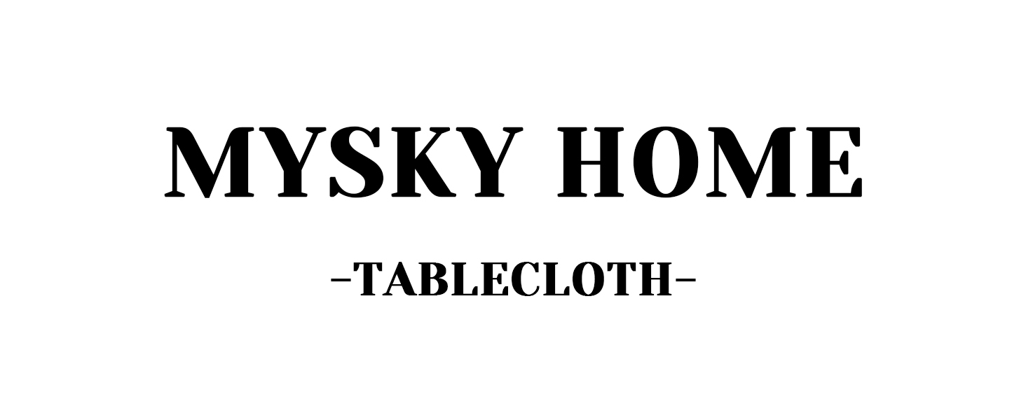 MYSKY HOME Tablecloths for Rectangle Tables, Waterproof