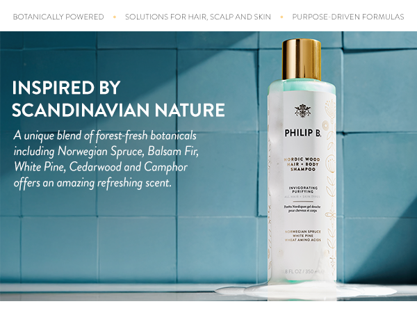 Amazon.com : PHILIP B Nordic Wood Hair + Body Shampoo, 11.8 fl. oz