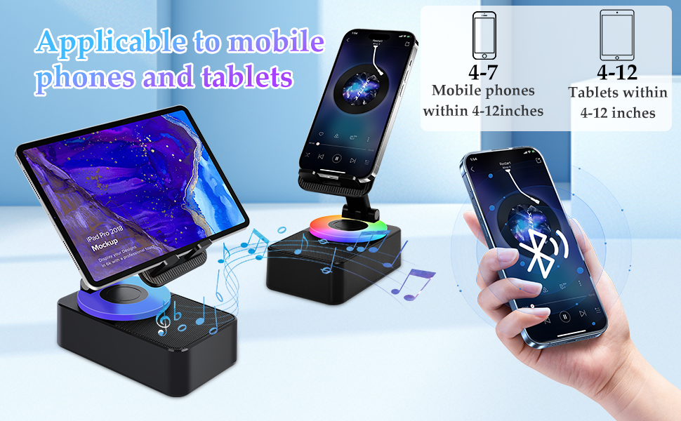 Bluetooth Audio Power Bank Bracket,Wireless Induction Bluetooth Speaker