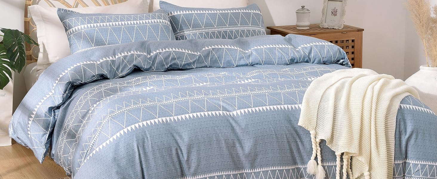 Lekesky Christmas Duvet Cover Sets King Size, Christmas Tree Snowflake