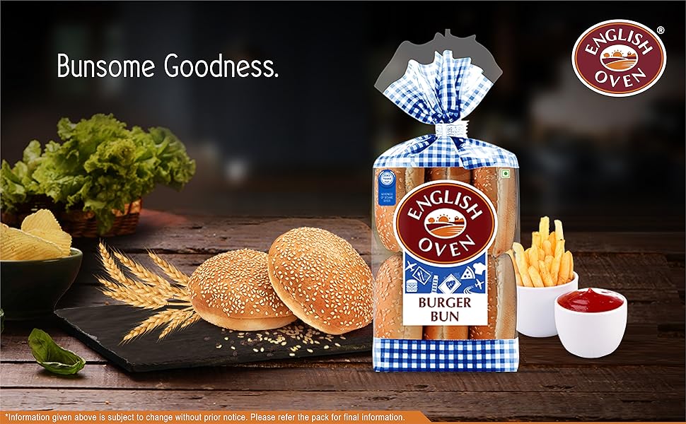 English Oven Burger Buns, 300 g6 Pieces Amazon.in Grocery & Gourmet