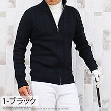 Amazon.co.jp: [CASUALINASE] メンズ ゴルフニット ゴルフウェア