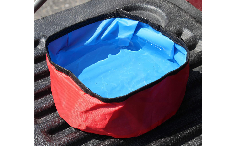 ASR Outdoor Folding Collapsible Pet Travel Food Bowl Dish dog cat hiking camping adventures