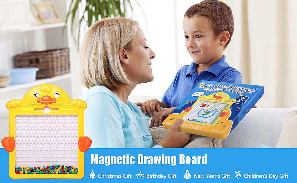 wgde toy Drawing Board for Toddlers, Large Doodle Board with