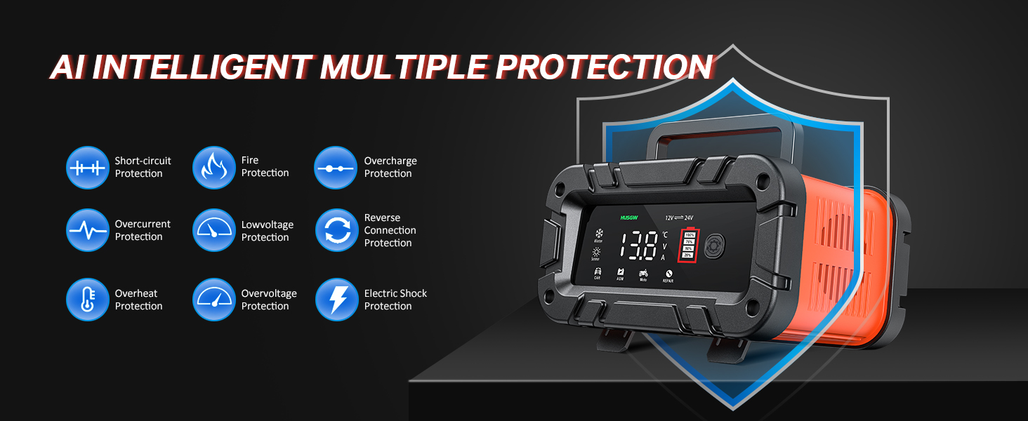 10A car charger battery