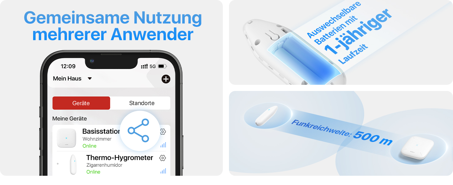 X-Sense WLAN Гігрометр Термометр Внутрішній