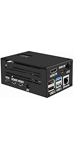 Amazon.com: Geekworm KVM-A3 Kit for Raspberry Pi 4 Open