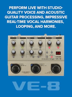 Acoustic Singer VE-8 BOSS | Préampli et effets intégrés pour