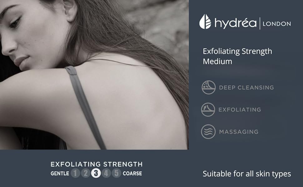 Hydrea Londons Egyptische natuurlijke loofah heeft een exfoliërende kracht van 3 van de 5